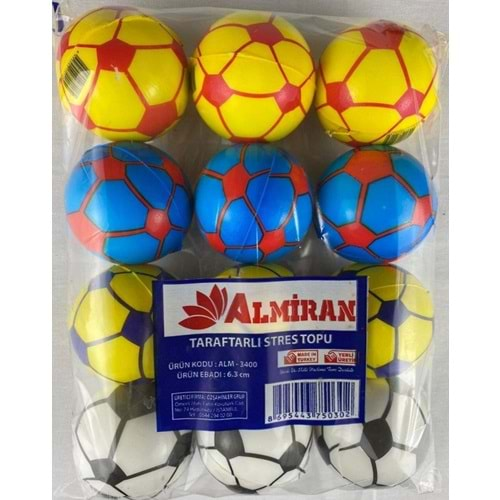 Almiran Stres Topu 6.3Cm Futbol (1 Adet)