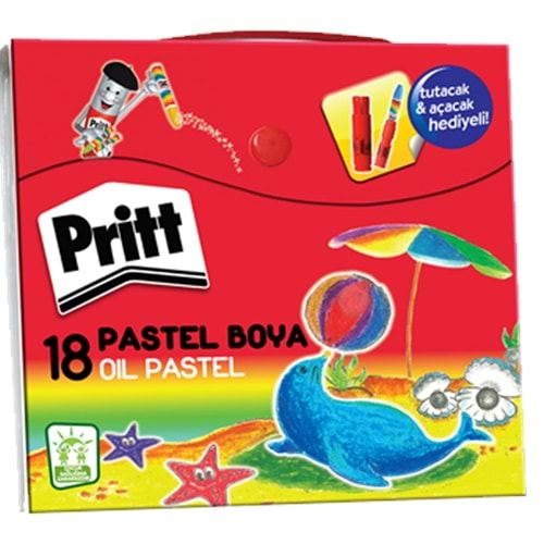 Pritt Pastel Boya 18 Renk -Çanta