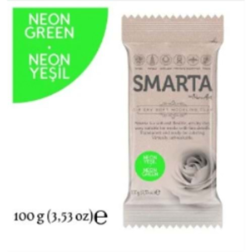 Smarta Akıllı Model Hamuru 100Gr Neon Yeşil