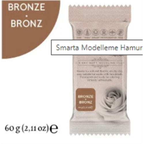 Smarta Akıllı Model Hamuru 60Gr Metalik Bronz