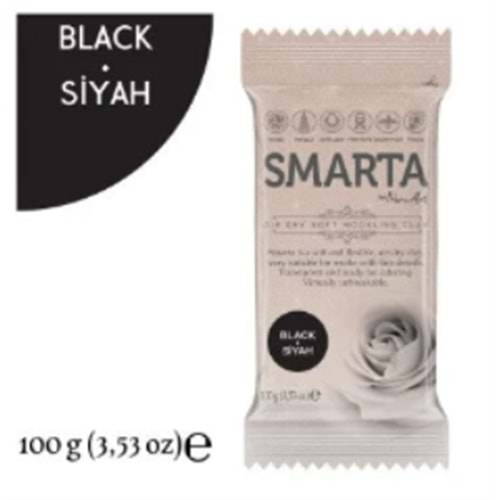 Smarta Akıllı Model Hamuru 100Gr Siyah