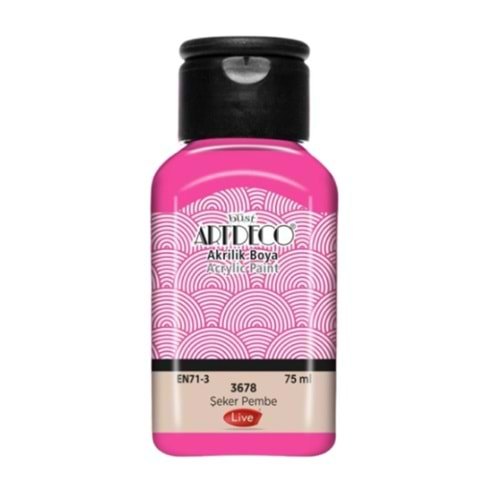 Artdeco Akrilik Boya 75Ml Şeker Pembe 3678