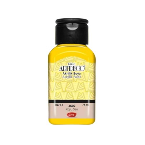 Artdeco Akrilik Boya 75Ml Koyu Sarı 3602