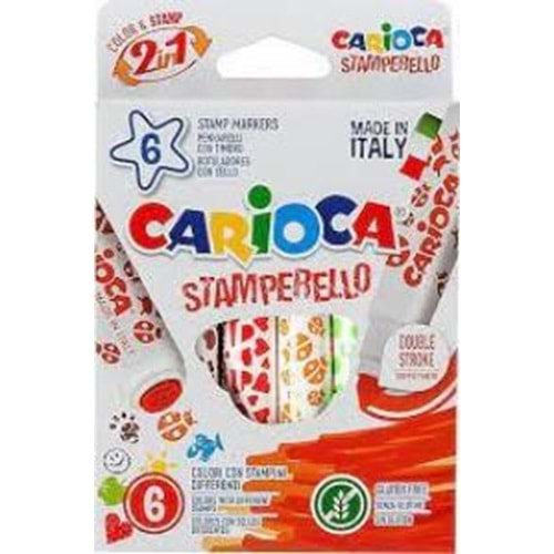 Carioca Stamperello Keçeli Boya Kalemi 6 Lı