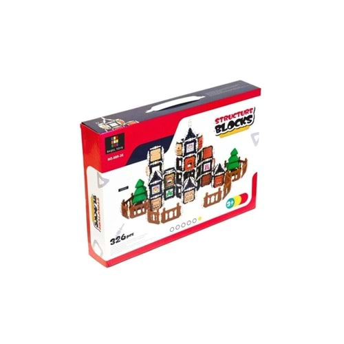 Bigstoy Structure Blocks 3d Puzzle Yapı Ve Tasarım Blokları Eğitici Oyuncak 326 Parça