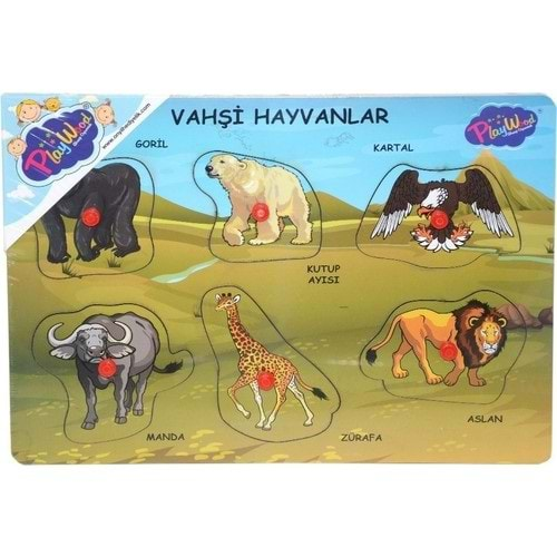 Playwood Ahşap Tutmalı Vahşi Hayvanlar ONY-328/329