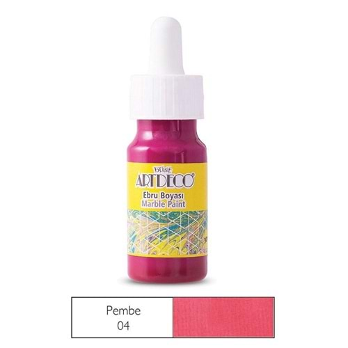 Artdeco Ebru Boyası 30ml Pembe 04