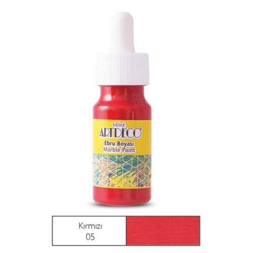 Artdeco Ebru Boyası 30ml Kırmızı 05