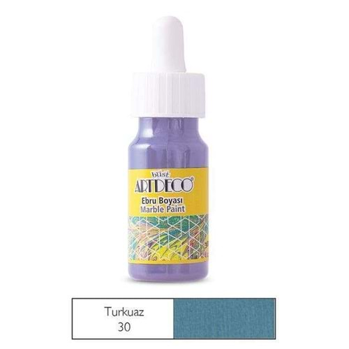 Artdeco Ebru Boyası 30ml Turkuaz 30