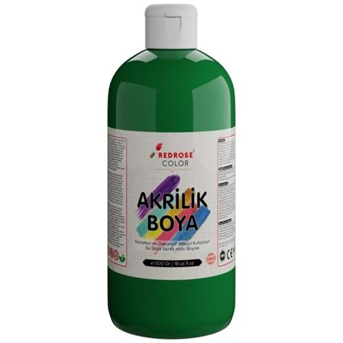 Redrose Akrilik Boya 500ml Yeşil