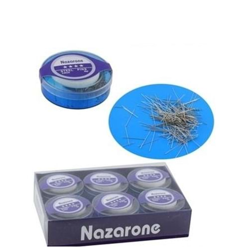 Nazarone Çelik Toplu İğne 20gr Süngerli 0.65x32mm