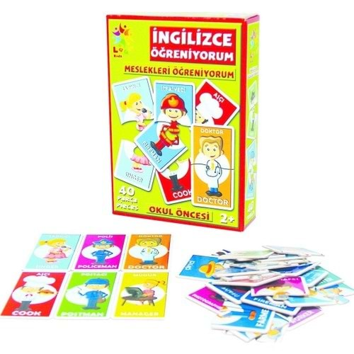 Laço Kids Puzzle İngilizce Meslekler 40 Parça