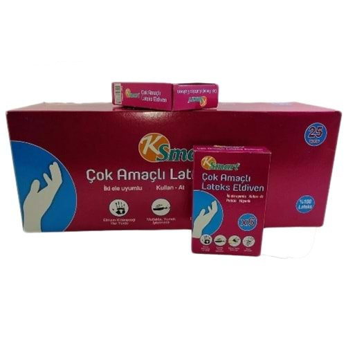 KSmart Çok Amaçlı Lateks Eldiven 6 lı K-7331