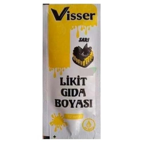 Visser Likit Gıda Boyası 12 Li Sarı