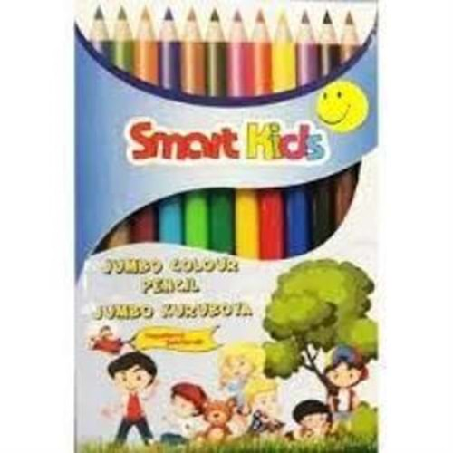 Globox Smart Kids Keçeli Kalem Jumbo 12 Renk GX3918