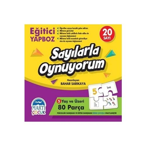 Martı Çocuk Eğitici Yapboz Sayılarla Oynuyorum +5