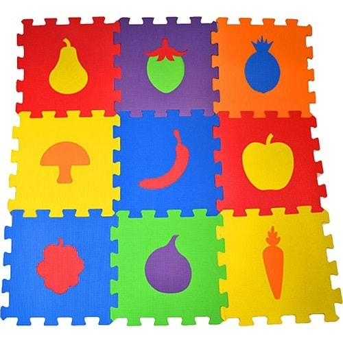 Matrax Eva Puzzle Yer Matı 33x33 7mm Meyveler