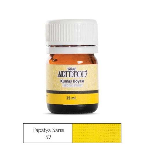 Artdeco Kumaş Boyası 25Ml Papatya Sarısı 52