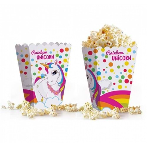 Kika Rainbow Unicorn Popcorn Kutusu 8 Li