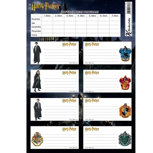 Keskin Ders Programlı 3 Lü Etiket Harry Potter ( 1 Adet)