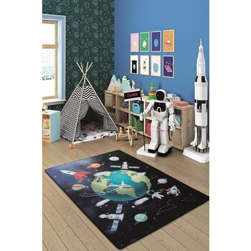 Oremo Halı Outer Space 133x190 Lacivert Bukle