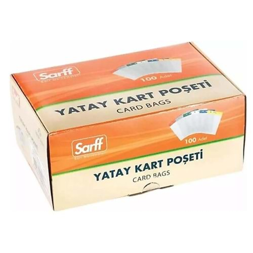 Sarff Pvc Yatay Güvenlik Kart Kabı 12x11cm -100-