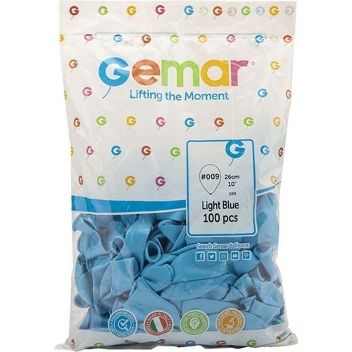 Gemar Balon G90 26Cm 100 Lü A.Mavi 09