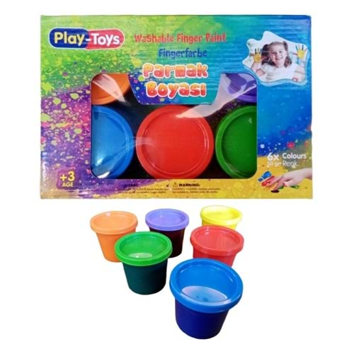 Playtoys Finger Paint 6x50ml