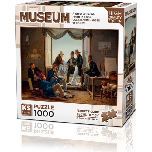 Ks Games Puzzle 1000 A Group Of Danish Artists İn Rome