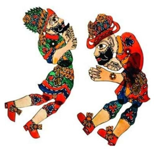 Anadolu Oyuncak Hacivat Karagöz Şeffaf