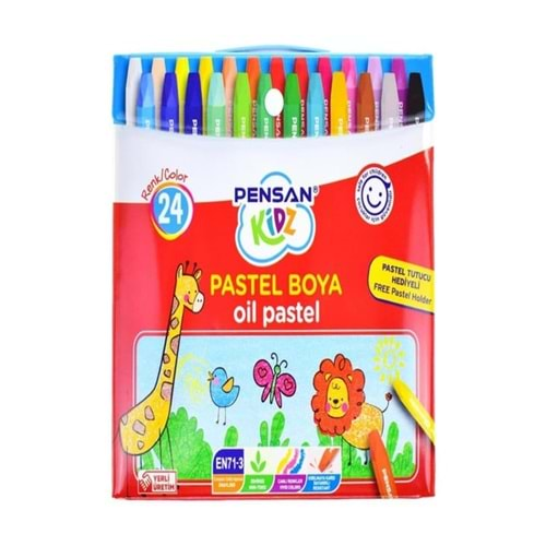 Pensan Kidz Pastel Boya Çantalı 24 Renk