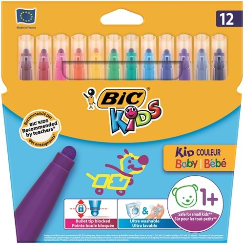 Bic Keçeli Boya Kalemi Kid Couleur Baby 12 Renk