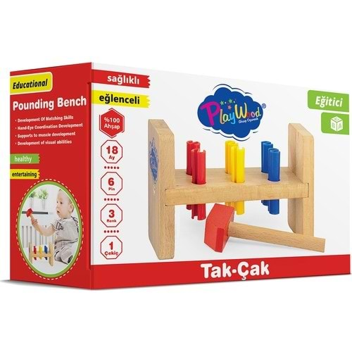 Play Wood Kutuda Ahşap Tak Çak ONY-306