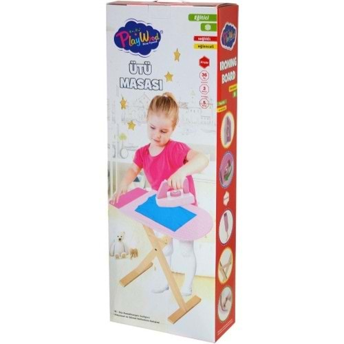 Play Wood Kutuda Ahşap Ütü Masası Seti ONY-383