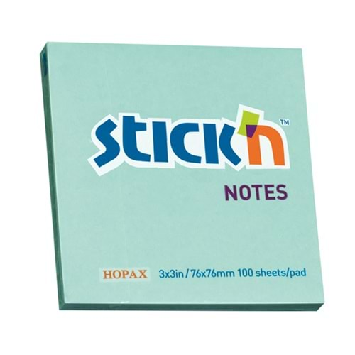 Hopax Stıckn Yapışkanlı Not Kağıdı 76x76 P.Mavi