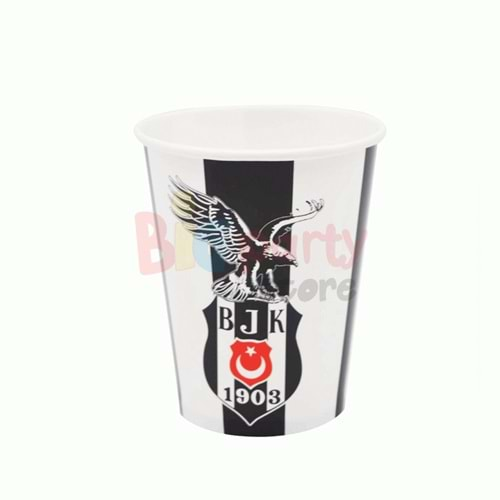 Barış Süs Karton Bardak Beşiktaş Lisanslı 8oz 8 Li