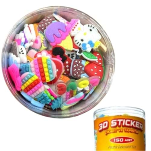 Esmay Plastik Dekoratif 3D Sticker -150-