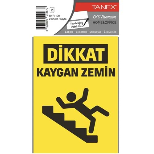 Tanex Uyr-120 Kaygan Zemin Uyari Etiketi 2 Li 