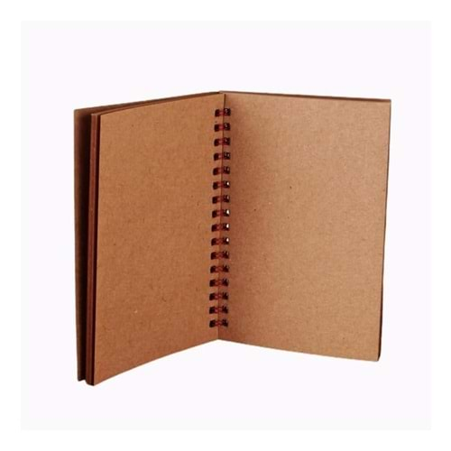 Mr.Notebook Spiralli Kraft Defter A4 Düz