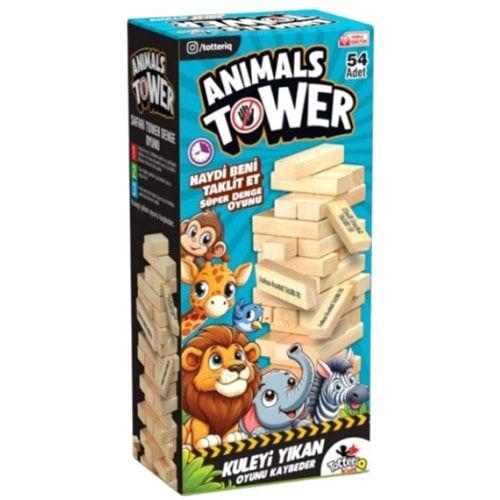 Totteriq Animal Tower Süper Denge Oyunu 54 Adet