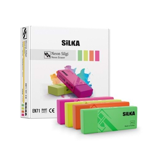 Silka Silgi Neon 30 Adet 4 Renk - Art23