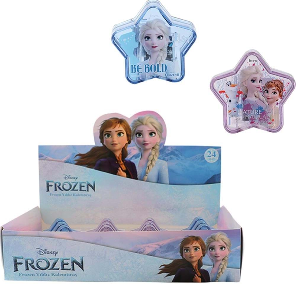 Frocx Frozen Yıldız Kalemtıraş Hazneli Çiftli(1 Adet)