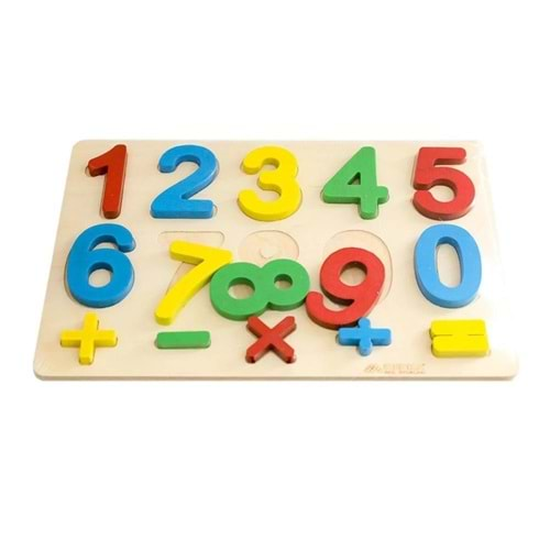 Kumtoys Ahşap Rakamlar Puzzle